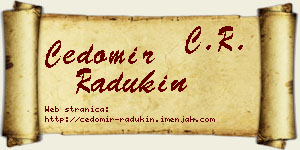 Čedomir Radukin vizit kartica